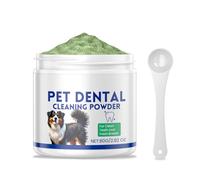 HADAVAKA Plaque Off Powder for Dogs, Pet Breath Freshener, Dogs Teeth Cleaning Powder, Gently Cleans Plaque, Easily Cleans Teeth, For Small, Medium and Large Pet