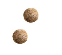 HADAVAKA Soft Fluffy Faux Rabbit Fur Ball - Contains Catnip, Indoor Interactive Cat Accessory for Boredom & Stress Relief, Chew Alternative, Chasing & Kicking Indoor Exercise (2PCS)