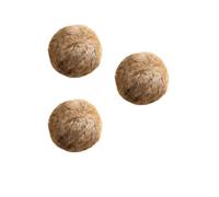 HADAVAKA Soft Fluffy Faux Rabbit Fur Ball - Contains Catnip, Indoor Interactive Cat Accessory for Boredom & Stress Relief, Chew Alternative, Chasing & Kicking Indoor Exercise (3PCS)