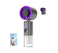 HADAVAKA Ventilador Nebulizador De Mano, Ventilador Nebulizador Personal Recargable Por Usb, Ventilador De Refrigeración Portátil Y Ligero para Viajes, Actividades Al Aire Libre Y Verano (Grey)