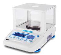 HADECOLL Balanza analítica de Laboratorio económica de Alta precisión | Reloj Incorporado | Filtro antichoque con función Ajustable | Interfaz de comunicación, 620 G/0,01 G