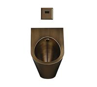 HADECOLL Urinario con Descarga por inducción, urinarios domésticos de Acero Inoxidable para Hombres, urinario Vertical de Pared Color Bronce, para familias, hoteles, escuelas y baños públicos.