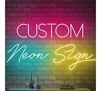 hadefa Letreros de neón personalizados, letreros de neón personalizados para decoración de pared, letrero de neón LED personalizado para negocios, para dormitorio