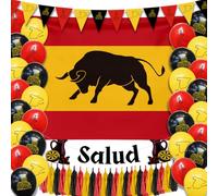 Hades Decoraciones de fiesta española - Decoraciones de España - Accesorios de fotos españolas - Decoración de fiesta temática de España - Suministros de fiesta temática española - Suministros de