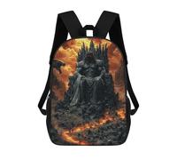 Hades, King of The Underworld - Dark God of Fire And Shadow Mochila Escolar Para Niños, Mochila Escolar Impresa En 3D Para Estudiantes De Primaria Y Secundaria 17inch