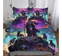 HadesRefinado Mythological Figure Juego Completo De Ropa De Cama con Funda De Edredón, Poliéster Suave Y Transpirable, Decoración O Regalo Double（200x200cm）