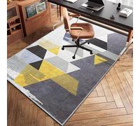 HaeBnug Protectora para Silla de Oficina 140 x 180 cm Alfombrilla para Silla de Gaming Alfombrilla de Protección para Suelos Duros Antideslizante Alfombra Gamer Alfombrilla para Silla de Escritorio