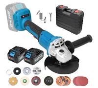 Haedswer Amoladora Angular a Batería, 900W Amoladora Angular sin Escobillas, incl. 2x Batería 4.0Ah & Cargador Rápido, vel. regulable, Amoladora inalámbrica para Cortar, Pulir y Amolar