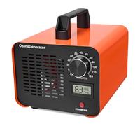 Haedswer Generador de Ozono 60,000 mg/h - Purificador de Aire O3 hasta 400 m² con Indicador de Humedad, Temporizador 120 Min - Para Coche, Garaje, Casa, Hotel, Cocina, Mascotas, Eliminación de Olores