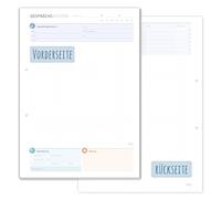 Häfft® bloc de notas A4, 50 hojas - bloc para notas telefónicas, notas de llamadas y mucho más - sostenible & respetuoso con el clima