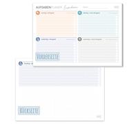 Häfft® Bloc de notas A5 apaisado, 50 hojas - según principio Eisenhower - sostenible & respetuoso con el clima