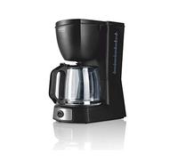 HAEGER CAFÉ Noir - Cafetera de Goteo, Capacidad 12 Tazas, 680W de Potencia, Placa calentado para Mantener el Calor, indicador de Nivel de Agua, Sistema Anti-Goteo, Jarra de Vidrio con Tapa articulada