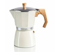 HAEGER CAFETEIRA INOX ITALIANA 6 CHAVENAS BEGE