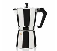 HAEGER Cafetera Italiana MOKA POT 12 - Cuerpo em Aluminio, Capacidad 12 tazas, Apta para Todo Tipo de Cocinas
