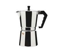 Cafetera Italiana Haeger CP-06A.007A 6 tazas aluminio metálico tapa bisagra