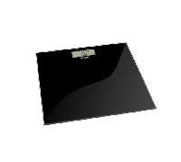 Haeger Báscula de baño Dark BS-DIG.010A – Electrónica, vidrio templado, hasta 180 kg – Negra