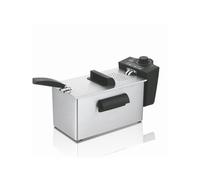 Haeger - DF-3ES.017A freidora Sencillo 3 L 2000 W Negro, Acero satinado