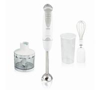 Haeger - HB-400.012A licuadora Batidora de inmersión 400 W Gris, Blanco