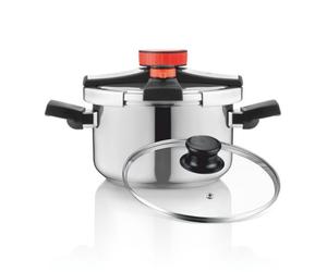 Haeger Easy Lock Inox Olla a presión 6L Acero inoxidable