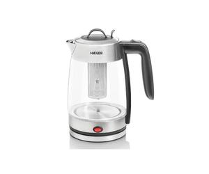 Haeger - EK-22F.020A tetera eléctrica 1,8 L 2200 W Gris, Transparente