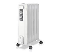 HAEGER Elegance IX - Calefactor Radiador Eléctrico de Aceite con 2000W de Potencia, 3 velocidades - termostato Regulable, 5 Canales de Aceite, 3 configuraciones de Calor, Almacenamiento del Cable.