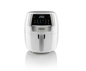 HAEGER Freidora Sin Aceite Air Feast 4.2l, Blanca, 1500W, Panel Táctil, Cesta Antiadherente, 13 Programas