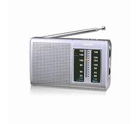 HAEGER Goal - Radio portatil Am/FM con Antena telescópica con 32 cm, Correa para la muñeca, conexión de Entrada para Auriculares