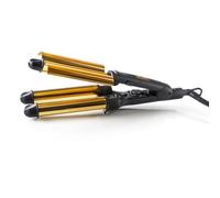 Haeger Golden Curls Rizador de Pelo Cerámica 3 Cilindros 45W Negro/Oro