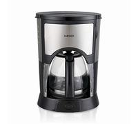 HAEGER KOPI - Cafetera Eléctrica, Capacidad 12 Tazas, 800W de Potencia, Placa calentado para Mantener el Calor, Indicador de Nivel de Agua, Sistema Anti-Goteo, Jarra de Vidrio con Tapa articulada