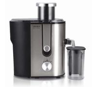 Haeger - JE-600.002B exprimidor Licuadora centrífuga Negro, Acero satinado 600 W