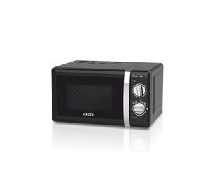 Haeger - MW-70B.007A microondas Negro Solo microondas Encimera 20 L 700 W