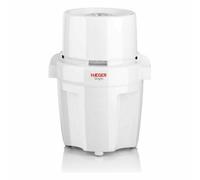 Haeger Picadora 500W con cuchilla de acero inoxidable, capacidad 200g, incluye espátula y pies antideslizantes