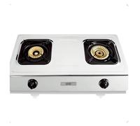 Haeger Cocina a gas Safine Plus INOX 2 quemadores dobles bronce