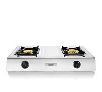 Haeger Cocina a gas Safine Plus INOX 2 quemadores dobles bronce