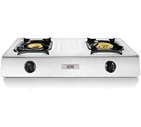 Haeger Cocina a gas Safine Plus INOX 2 quemadores dobles bronce