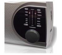 Haeger surround - radio portátil am/fm - ac/dc, antena telescópica,