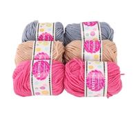 Häkeln Garn Strickgarn 6 Stück weiche bunte vielseitige Wolle für Anfänger Kinder DIY Handarbeiten Häkeln Strickmaschine Christmas Gifts