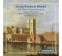 Haendel : Six concertos pour piano, op. 4. Kirschnereit, Larsen.