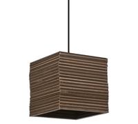 Hängelampe Esstisch Pendelleuchte Stahl Karton Marrón OSRAM E27 L:25 cm