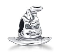HAEPIAR Colgante de plata 925 con pulsera y collares europeos para mujer, signo del sombrero mágico con cuentas para mujer