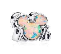 HAEPIAR Pulsera de cuentas de plata 925 con avatares de animales para Navidad 2026, con circonita cúbica 5A, ideal como regalo para amigos y familiares.