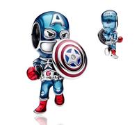 HAEPIAR S925 Sterling Charm for Bracelet Charm Dangle Necklace Men with Shields for Women Girls Birthday Gifts