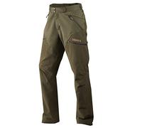 Härkila Agnar Hybrid - Pantalones de caza impermeables para hombre, transpirables, silenciosos, con ArcStretch(TM) y rejillas de ventilación, Willow Green, 50