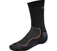 Härkila | All Season Wool II Calcetines | Calcetines de Lana Merino | Refuerzo del Tendón de Aquiles | Anti-Ampollas | Ropa y Equipamiento de Caza Profesional | Calidad Escandinava Duradera | Black, L