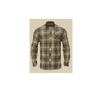 Härkila Camisa Driven Hunt, cuadros claros de color teca, talla M
