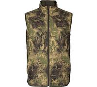 Härkila | Chaleco Deer Stalker Camo Reversible Packable | Ropa y Equipamiento de Caza Profesional | Calidad Escandinava Duradera | Willow green/AXIS MSP®Forest, L