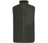 Härkila Fjell Polar Chaleco de caza verde - Chaleco silencioso para hombre con forro polar - Chaleco de pelo de fibra - Chaleco de pelo de fibra para cazadores, verde, L