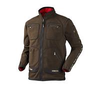 Härkila Kamko Chaqueta de Forro Polar Marrón - Rojo con Membrana GORE WINDSTOPPER®, rojo, XL