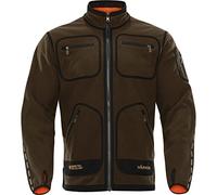 Härkila | Kamko fleece | Reversible | Tecnología GORE-TEX Infinium™ Transpirable y Cortaviento | Ropa y Equipamiento de Caza Profesional | Calidad Escandinava Duradera | Hunting green/Orange blaze, XS