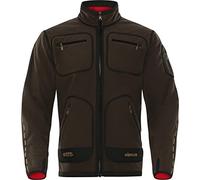 Härkila | Kamko fleece | Reversible | Tecnología GORE-TEX Infinium™ Transpirable y Cortaviento | Ropa y Equipamiento de Caza Profesional | Calidad Escandinava Duradera | Brown/Red, XL
